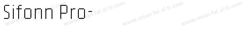 Sifonn Pro字体转换